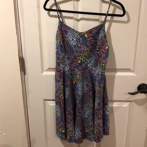 Old Navy sundress with flowers and dragonflies